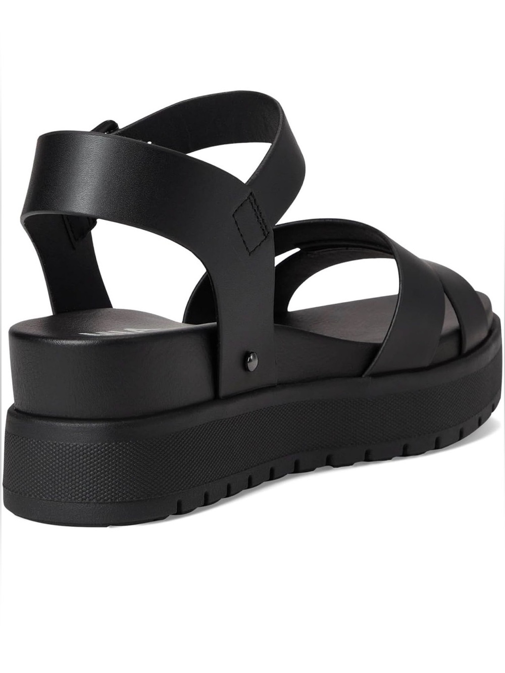 ♥️♥️ Mia Black Platform Ankle-Strap Sandals - Picture 6 of 8